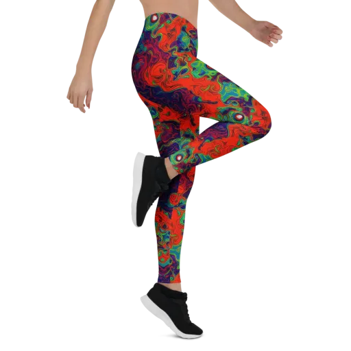 Inferno Ripple on a Leggings