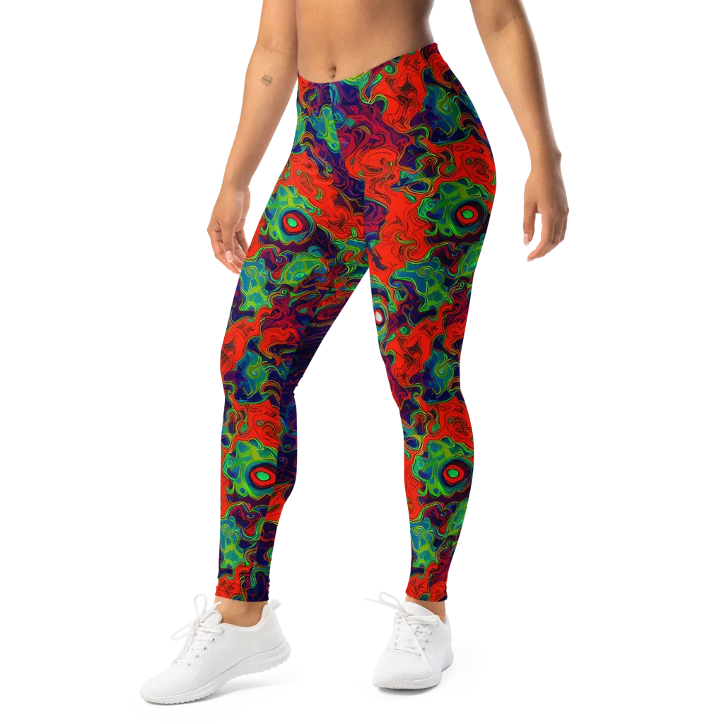 Inferno Ripple on Leggings — Left Front