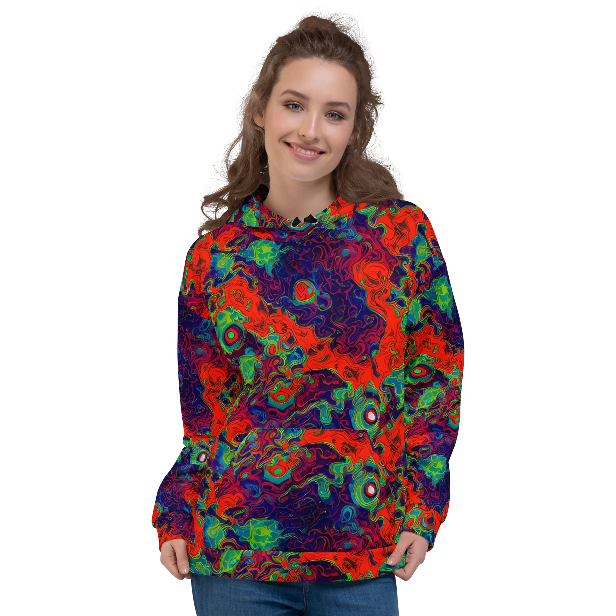 Inferno Ripple on Hoodie — Front
