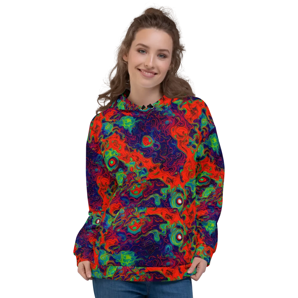 Inferno Ripple on Hoodie — Front