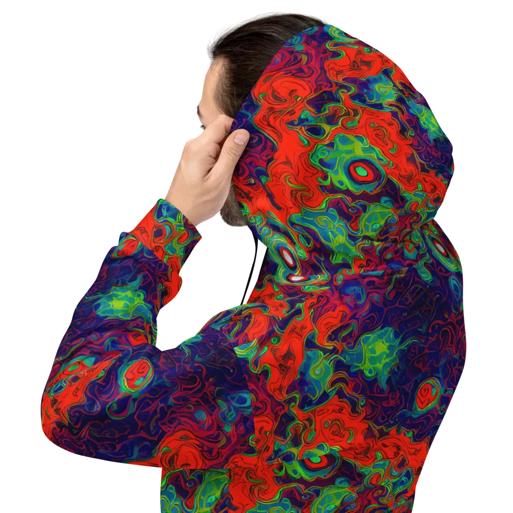 Inferno Ripple on Hoodie — Back