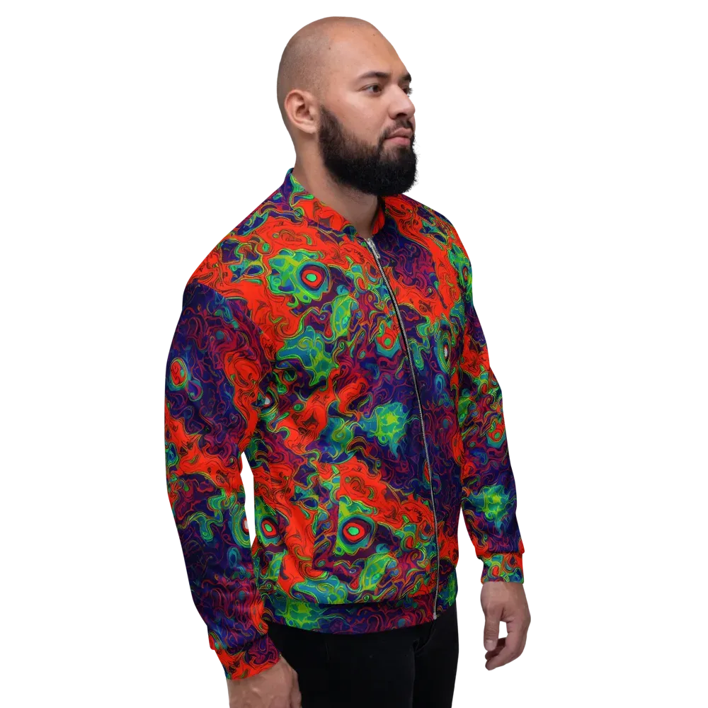 Inferno Ripple on Bomber Jacket — Right