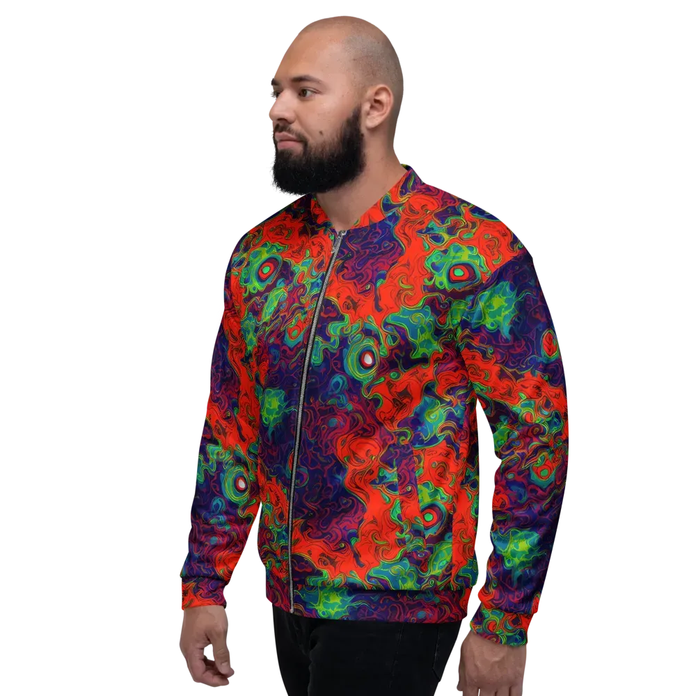 Inferno Ripple on Bomber Jacket — Left