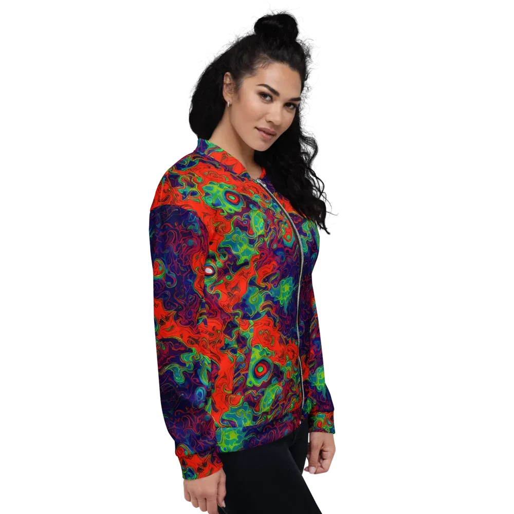 Inferno Ripple on Bomber Jacket — Right