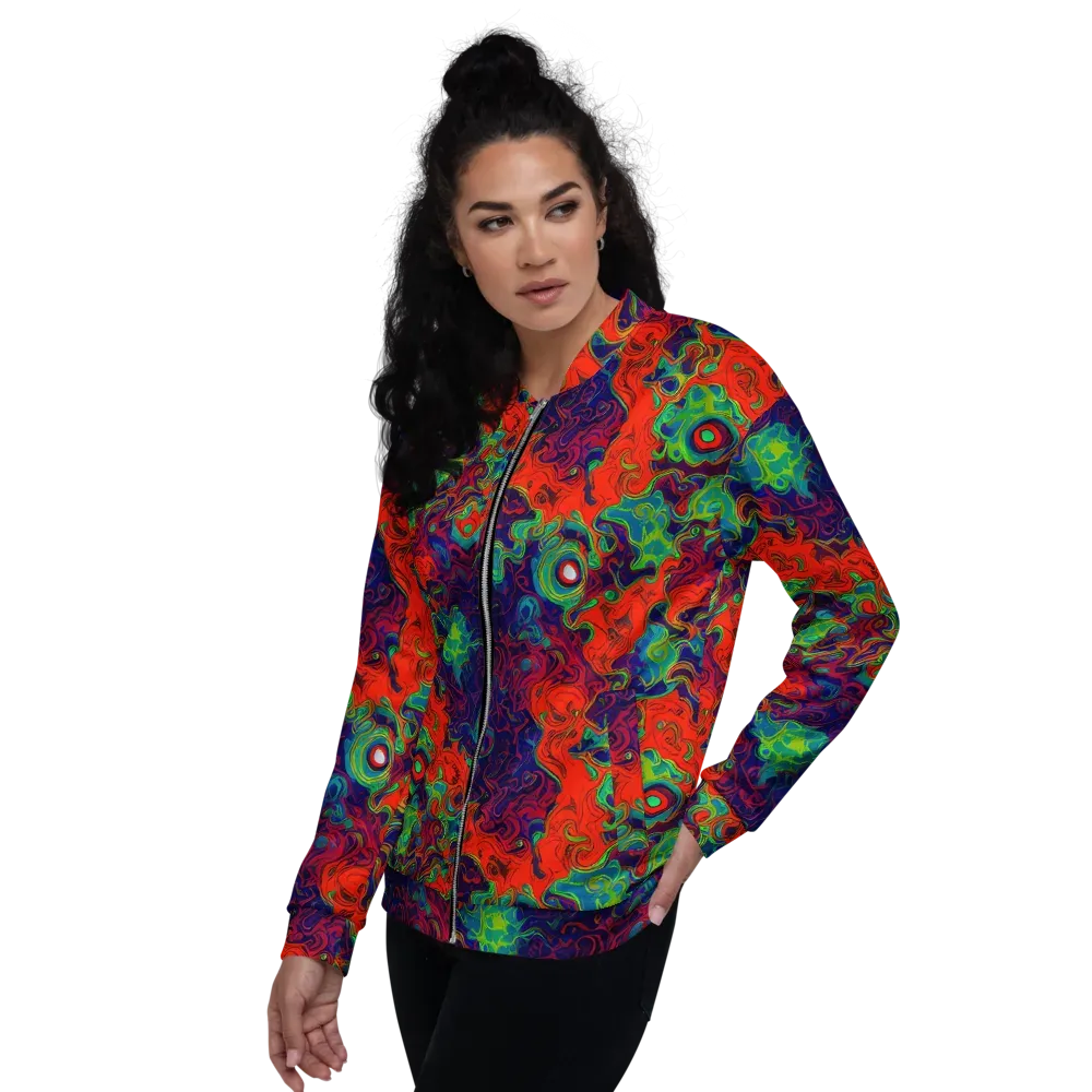 Inferno Ripple on Bomber Jacket — Left