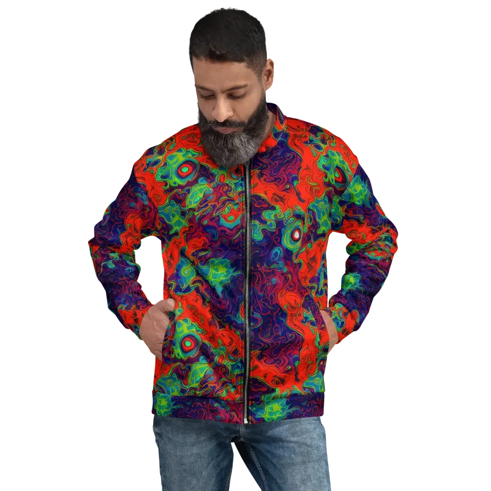 Inferno Ripple on Bomber Jacket — Front