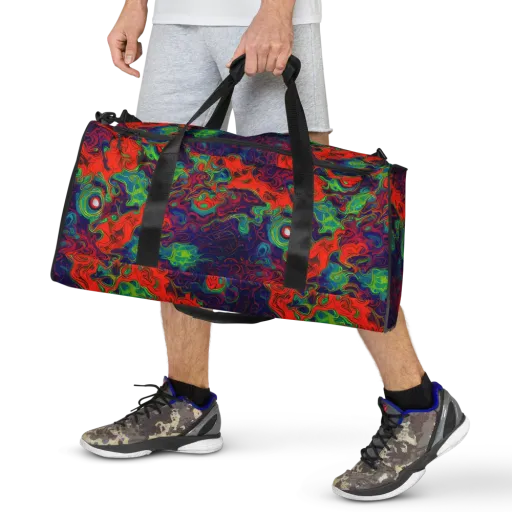 Inferno Ripple on a Duffle Bag