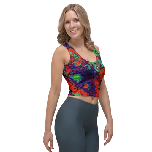 Inferno Ripple on a Crop Top