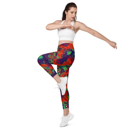 Inferno Ripple on a Leggings with Pockets