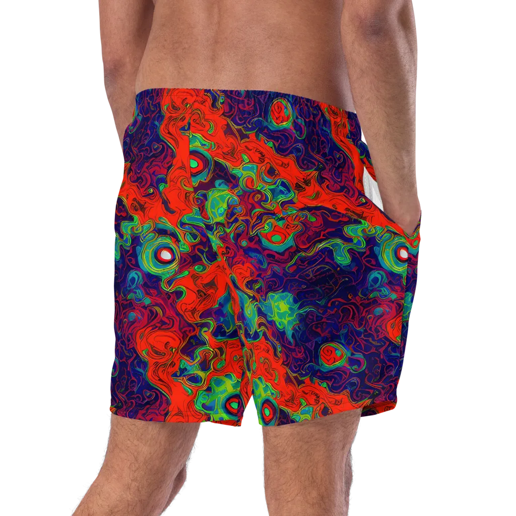 Inferno Ripple on Swim Trunks — Right Back
