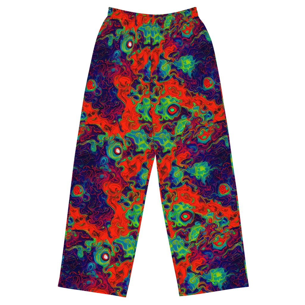 Inferno Ripple on Wide-Leg Pants — Front