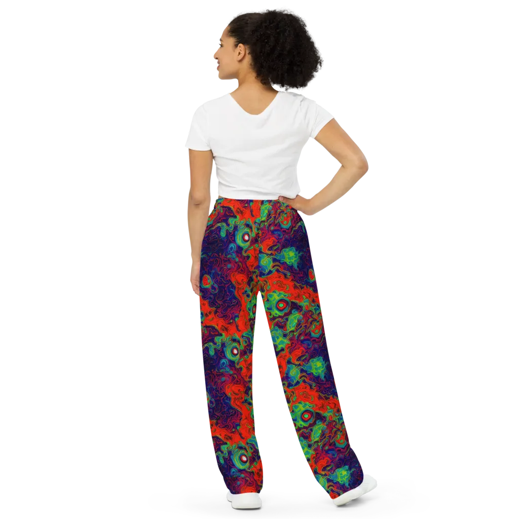 Inferno Ripple on Wide-Leg Pants — Back