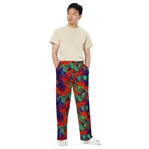 Inferno Ripple on a Wide-Leg Pants