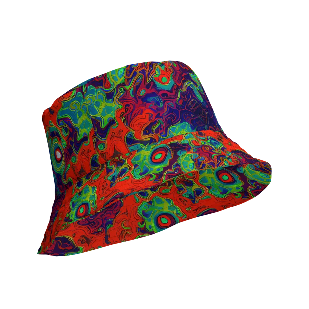 Inferno Ripple on Reversible Bucket Hat — Product details Outside