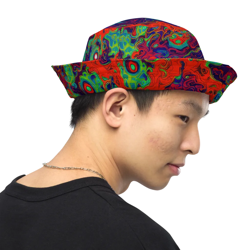 Inferno Ripple on Reversible Bucket Hat — Right Outside