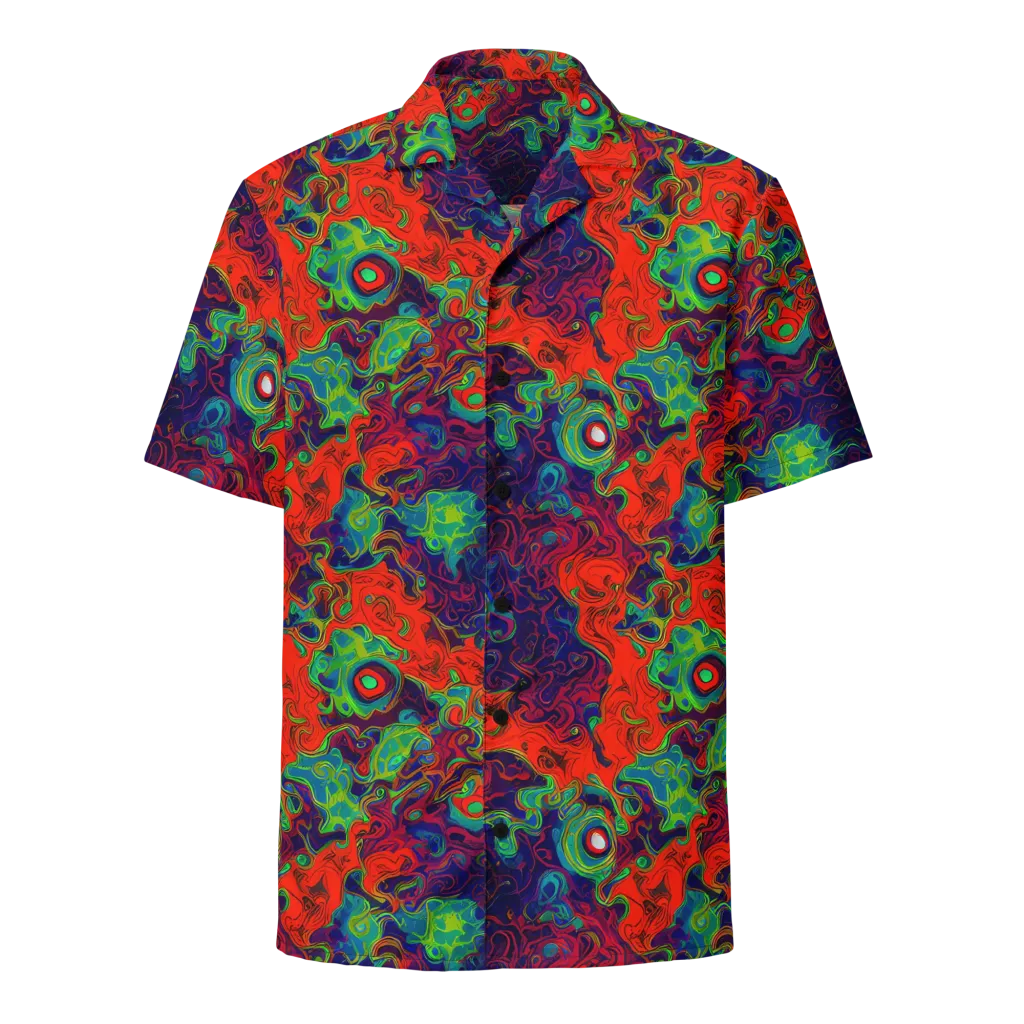 Inferno Ripple on Button Shirt — Front