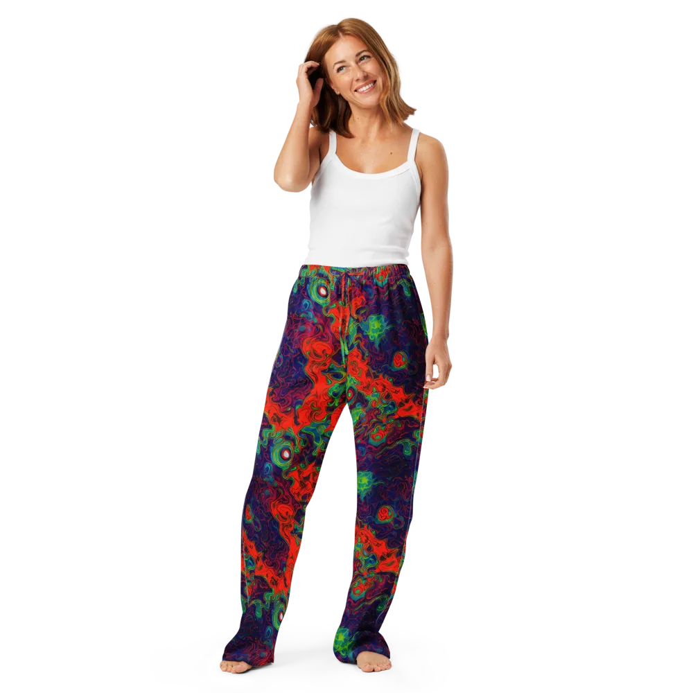 Inferno Ripple on Women's Pajama Pants — Front