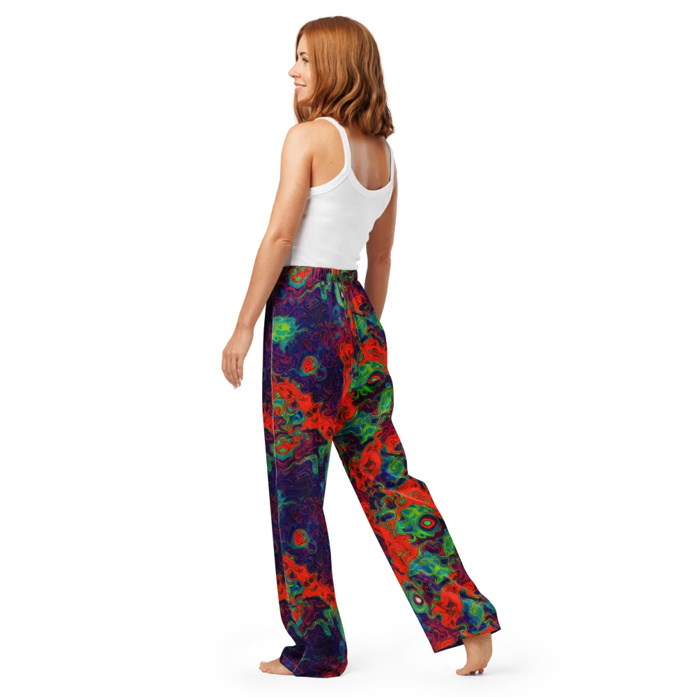Inferno Ripple on Women's Pajama Pants — Back