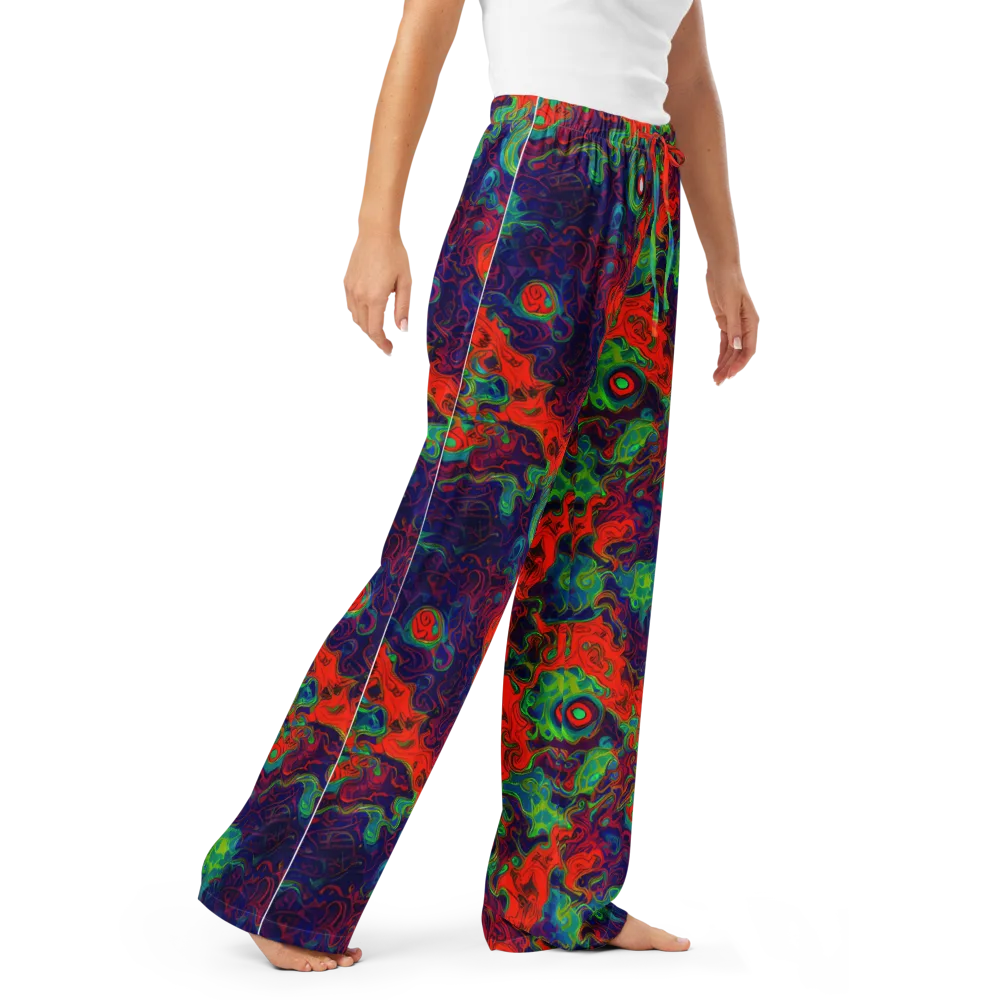 Inferno Ripple on Women's Pajama Pants — Right Front
