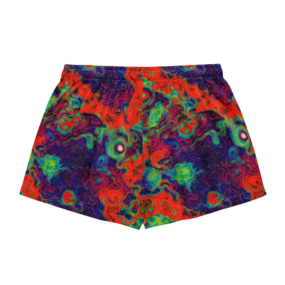 Inferno Ripple on Women's Pajama Shorts — Back