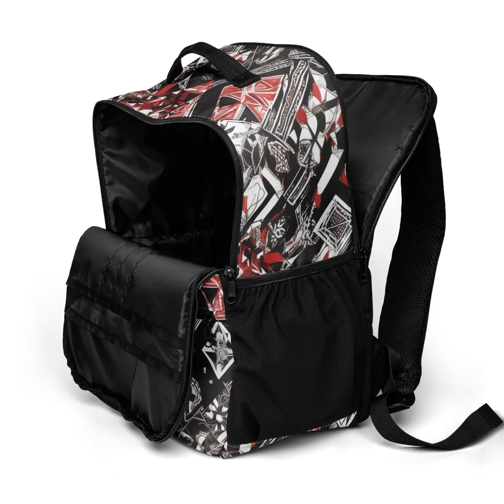 Crimson Cipher on Utility Backpack — Product details 2