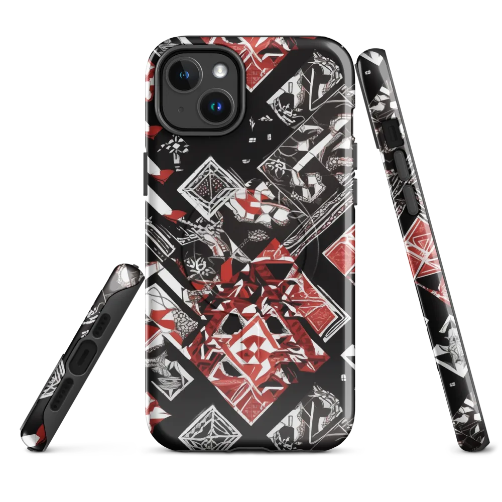 Crimson Cipher on MagSafe Tough Case for iPhone® — Front