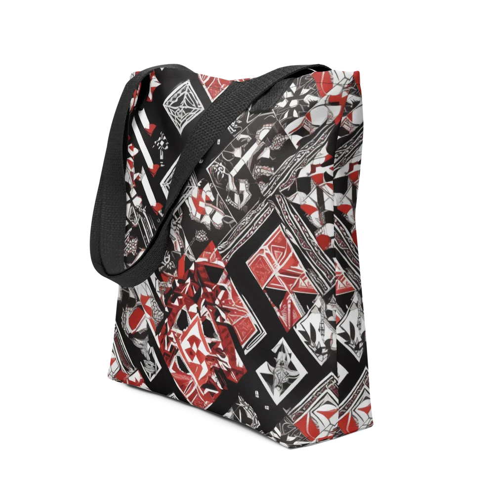Crimson Cipher on Tote Bag — Front