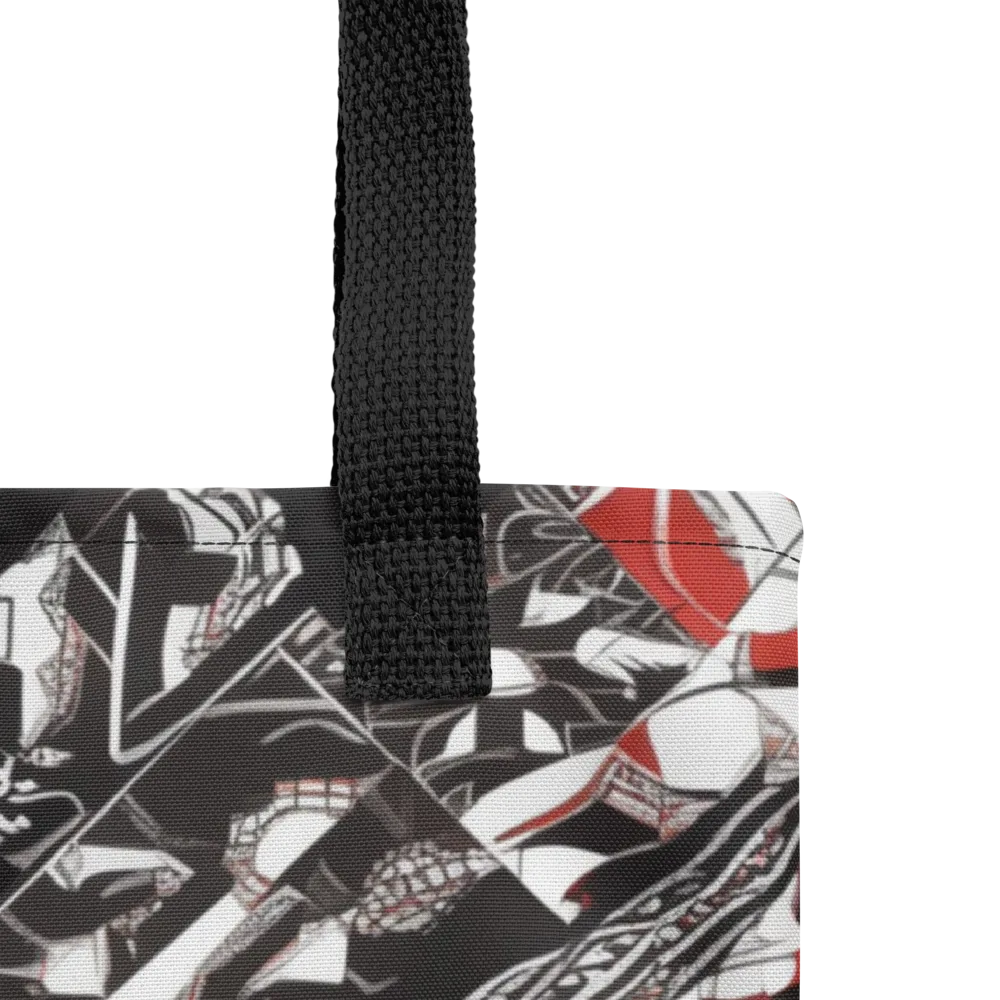 Crimson Cipher on Tote Bag — Product details