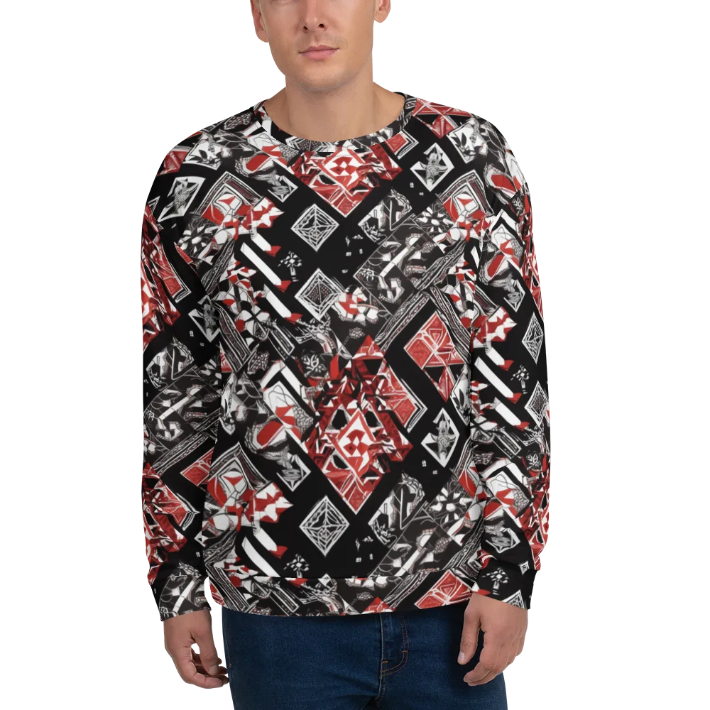 Crimson Cipher on Sweatshirt — Front
