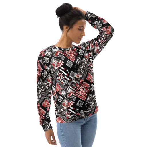 Crimson Cipher on a Sweatshirt