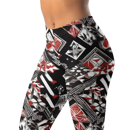 Crimson Cipher on a Leggings