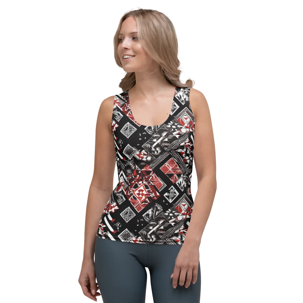 Crimson Cipher on Women's Tank Top — Front