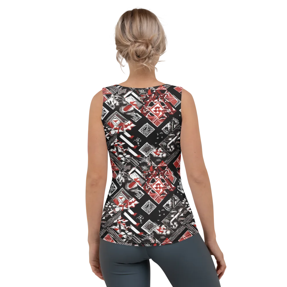 Crimson Cipher on Women's Tank Top — Back