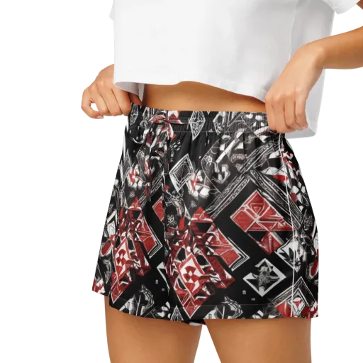 Crimson Cipher on a Women's Pajama Shorts