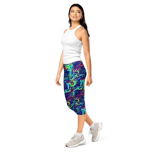 Afterdark Wave on a Capri Leggings