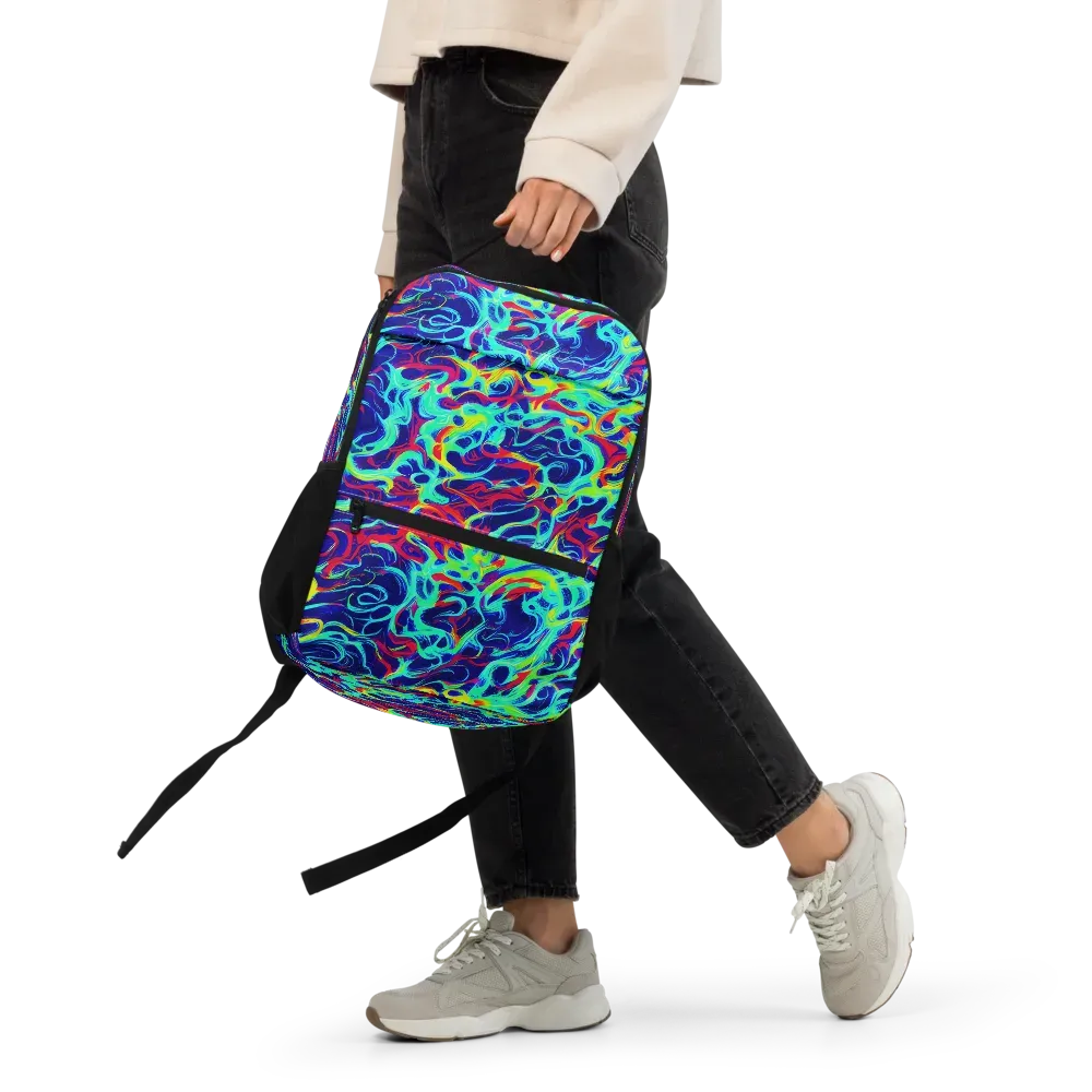 Afterdark Wave on Utility Backpack — Front