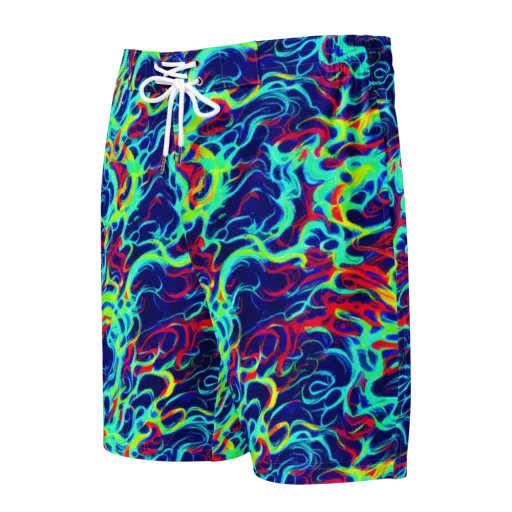 Afterdark Wave on a Men's Board Shorts