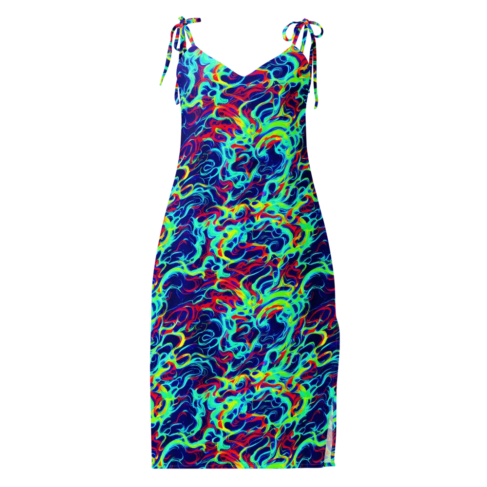 Afterdark Wave on Slip Dress — Front