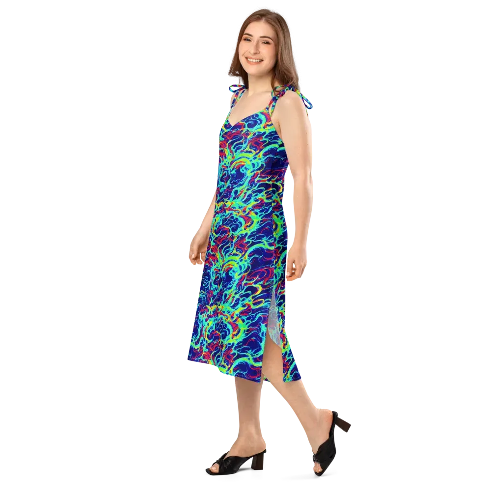 Afterdark Wave on Slip Dress — Left Front