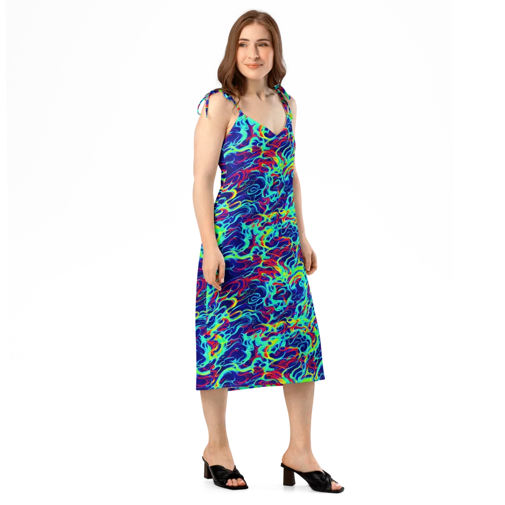 Afterdark Wave on Slip Dress — Right Front