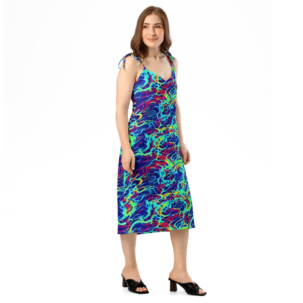 Afterdark Wave on Slip Dress — Right Front