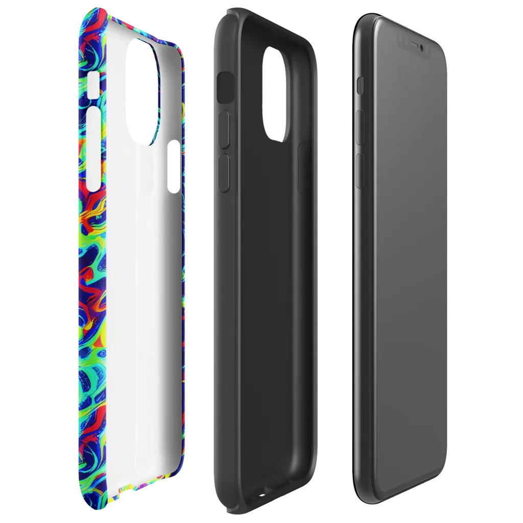 Afterdark Wave on Tough Case for iPhone® — Right