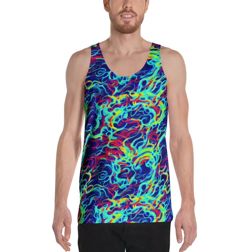 Afterdark Wave on Men's Tank Top — Front