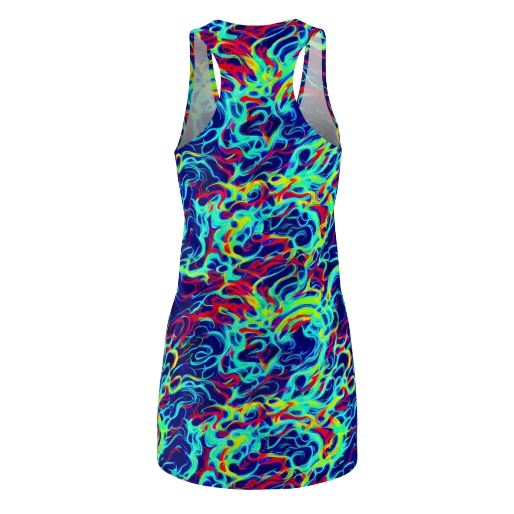 Afterdark Wave on Racerback Dress — Back