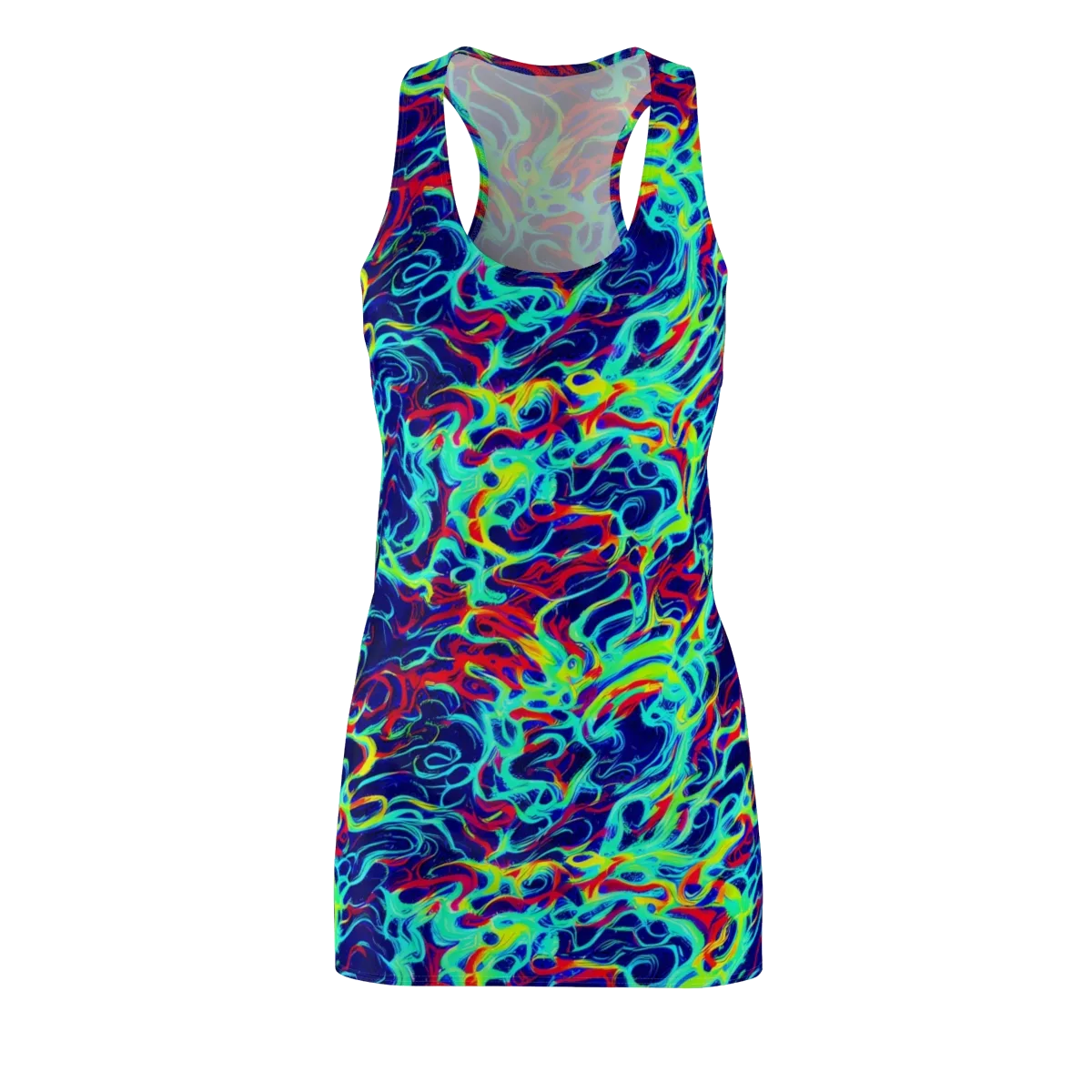 Afterdark Wave on Racerback Dress — Front