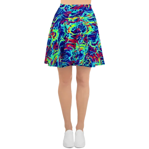 Afterdark Wave on a Skater Skirt