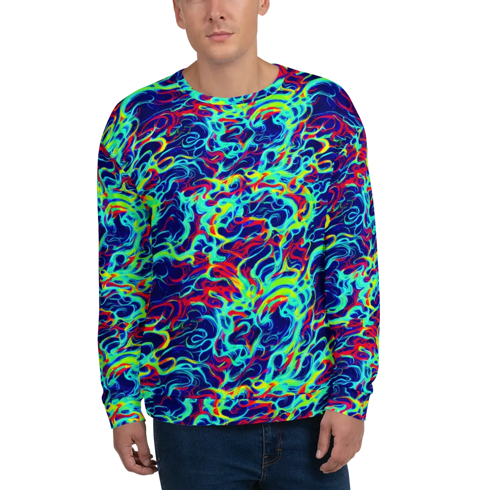 Afterdark Wave on Sweatshirt — Front