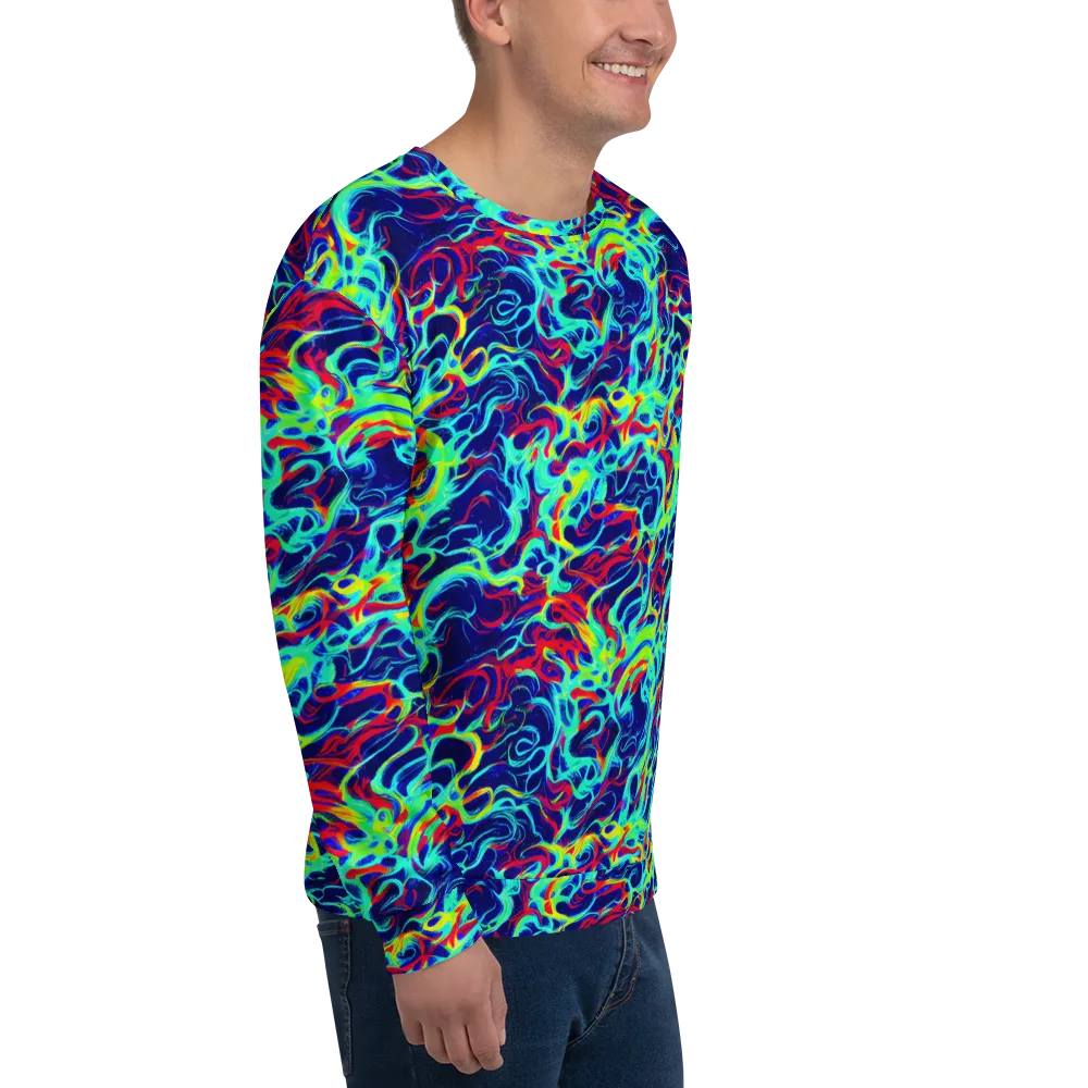 Afterdark Wave on Sweatshirt — Right Front