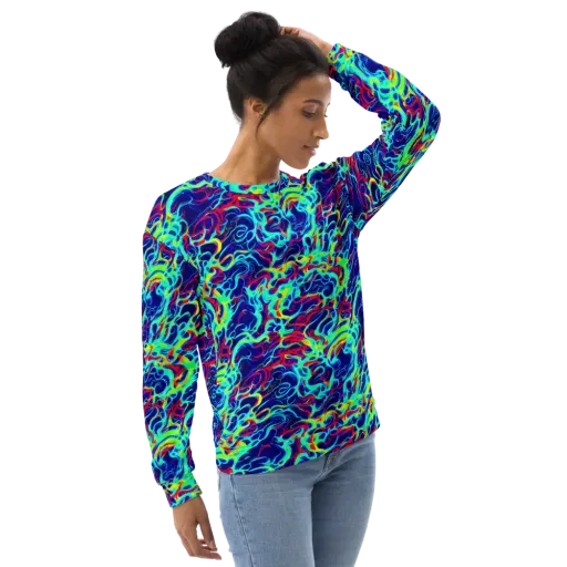 Afterdark Wave on a Sweatshirt