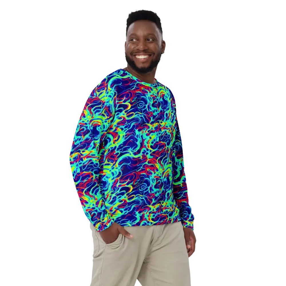 Afterdark Wave on Sweatshirt — Front